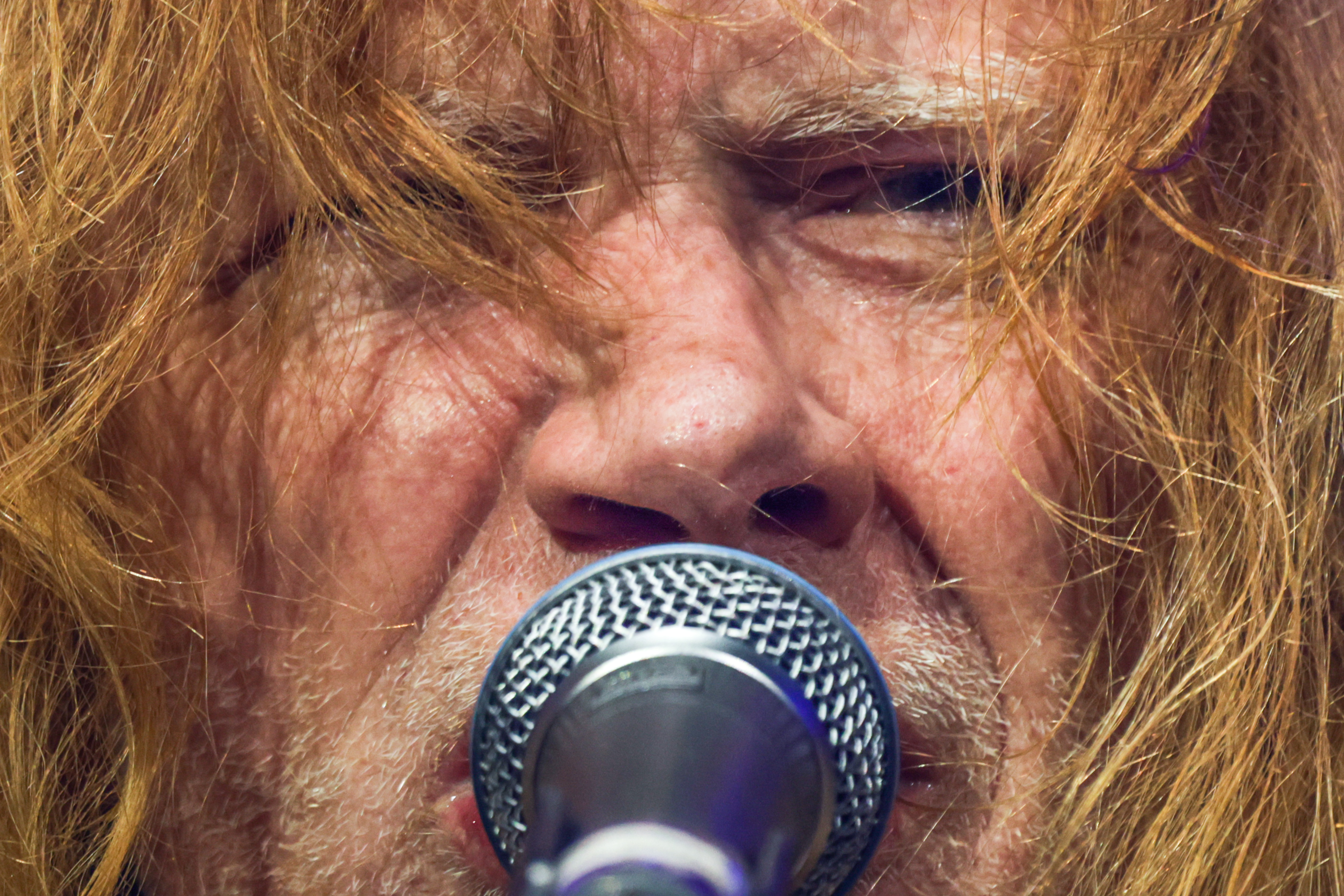 Dave Mustaine no show do Megadeth em São Paulo