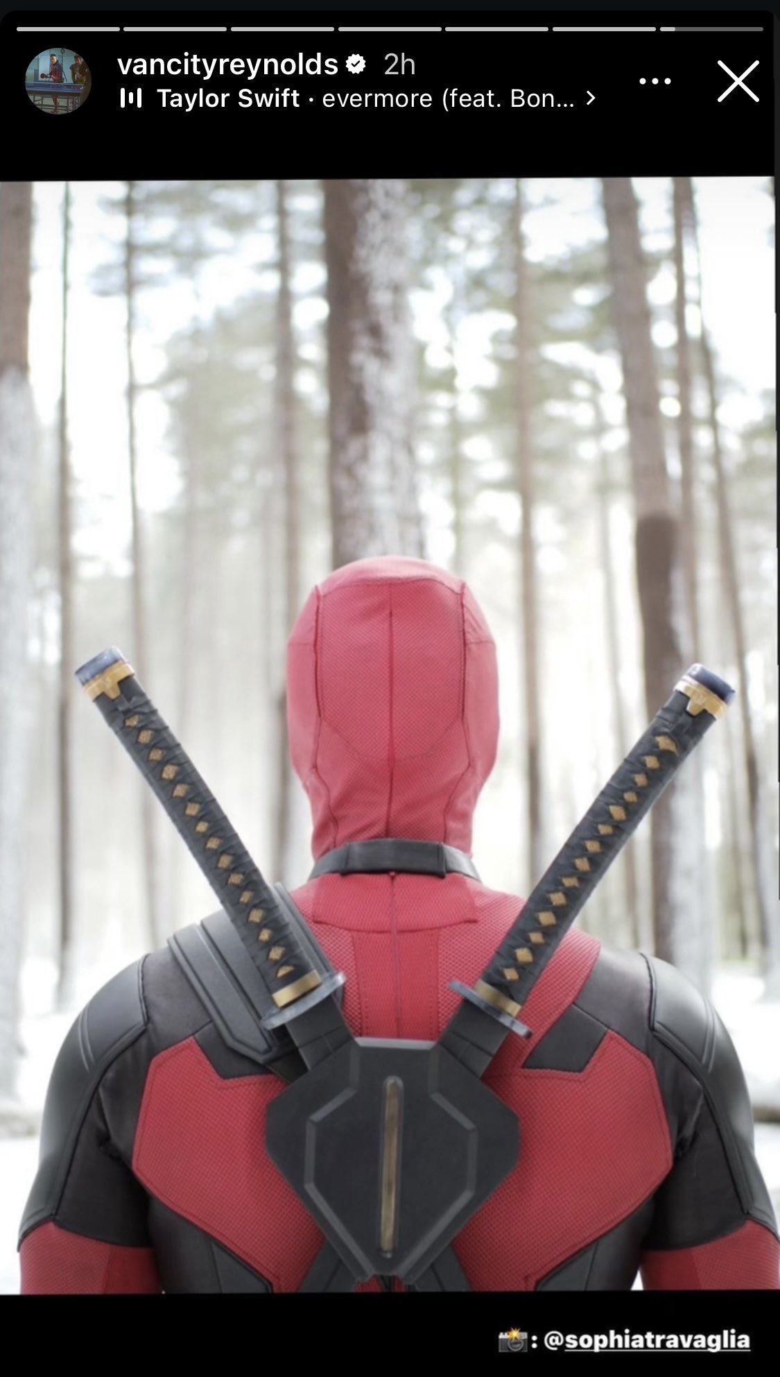 Ryan Reynolds volta a sugerir a presença de Taylor Swift em Deadpool & Wolverine (Foto: Reprodução/Instagram)