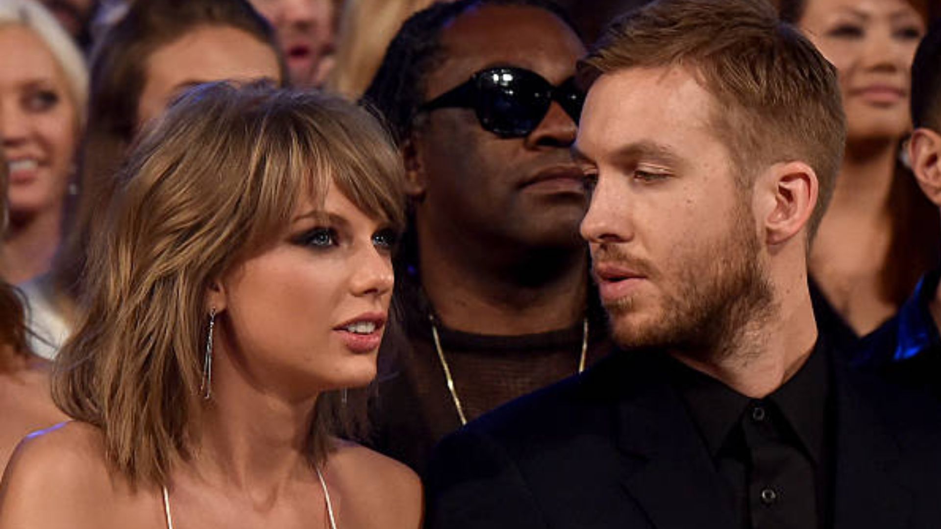 Calvin Harris e Taylor Swift no Billboard Music Awards 2016