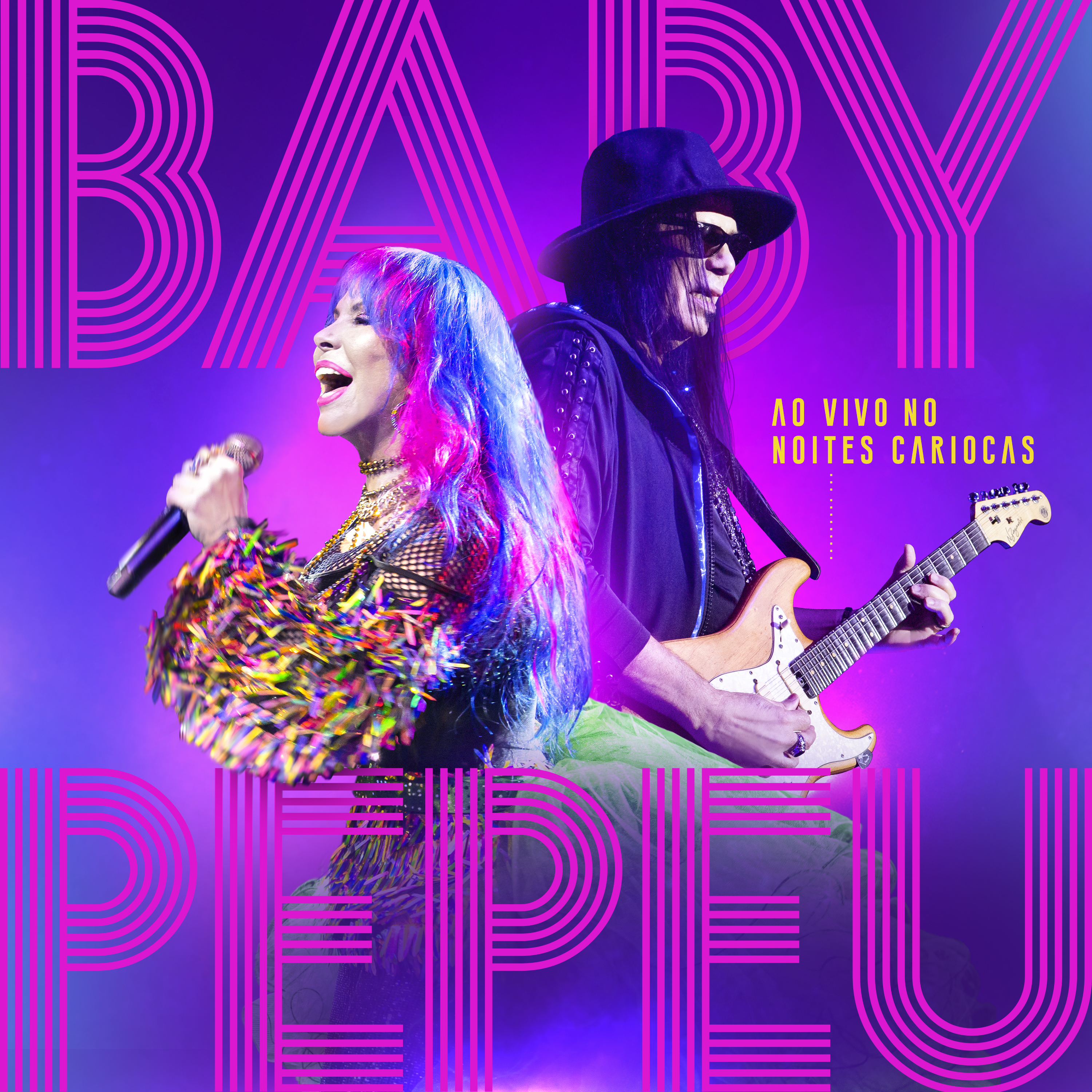 Capa do disco 'Baby & Pepeu - Noites Cariocas (ao vivo) (Reprodução)