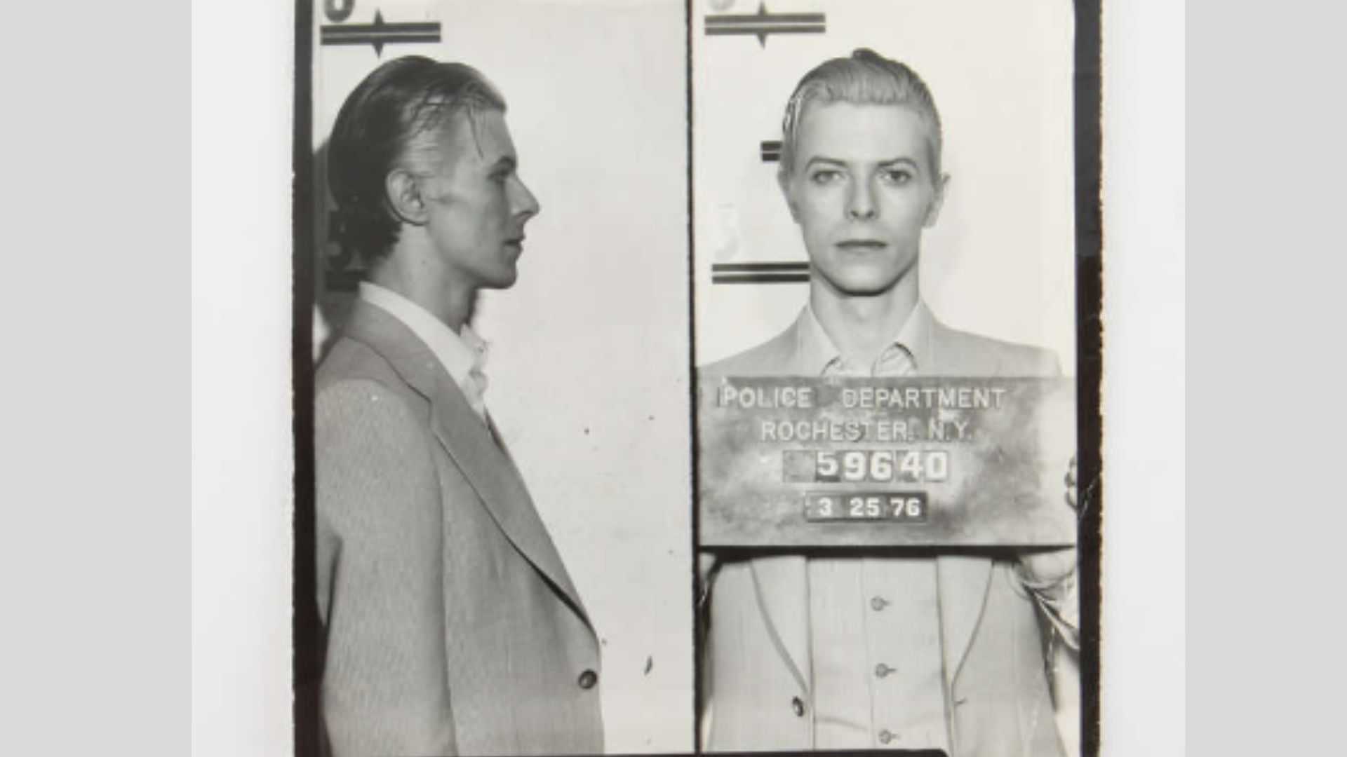 Prisão de David Bowie em 1976