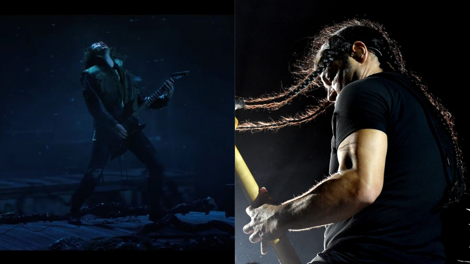 Eddie (Joseph Quinn) e Robert Trujillo,baixista do Metallica (Reprodução)
