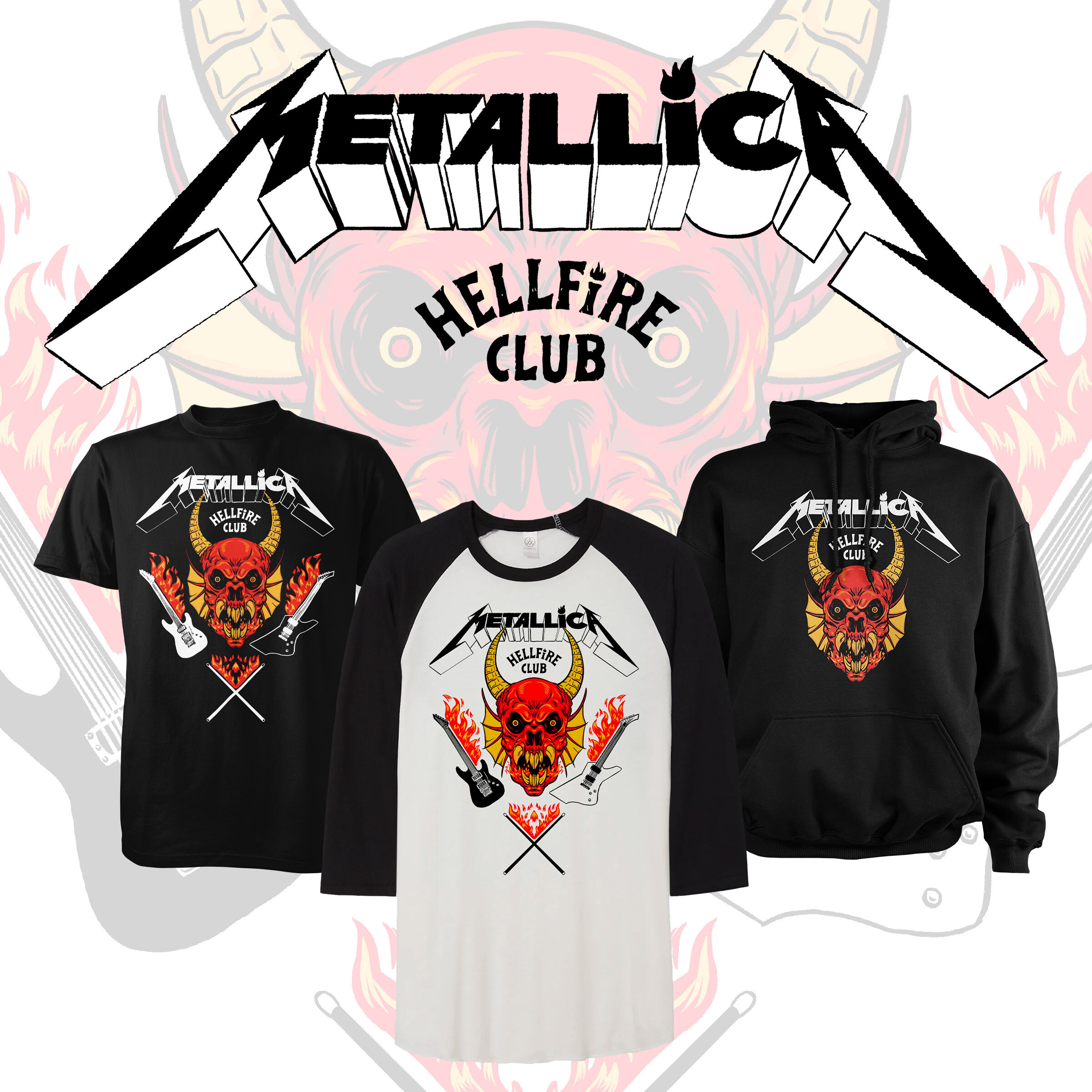 Metallica lança linha de roupas inspirada por Stranger Things (Reprodução)