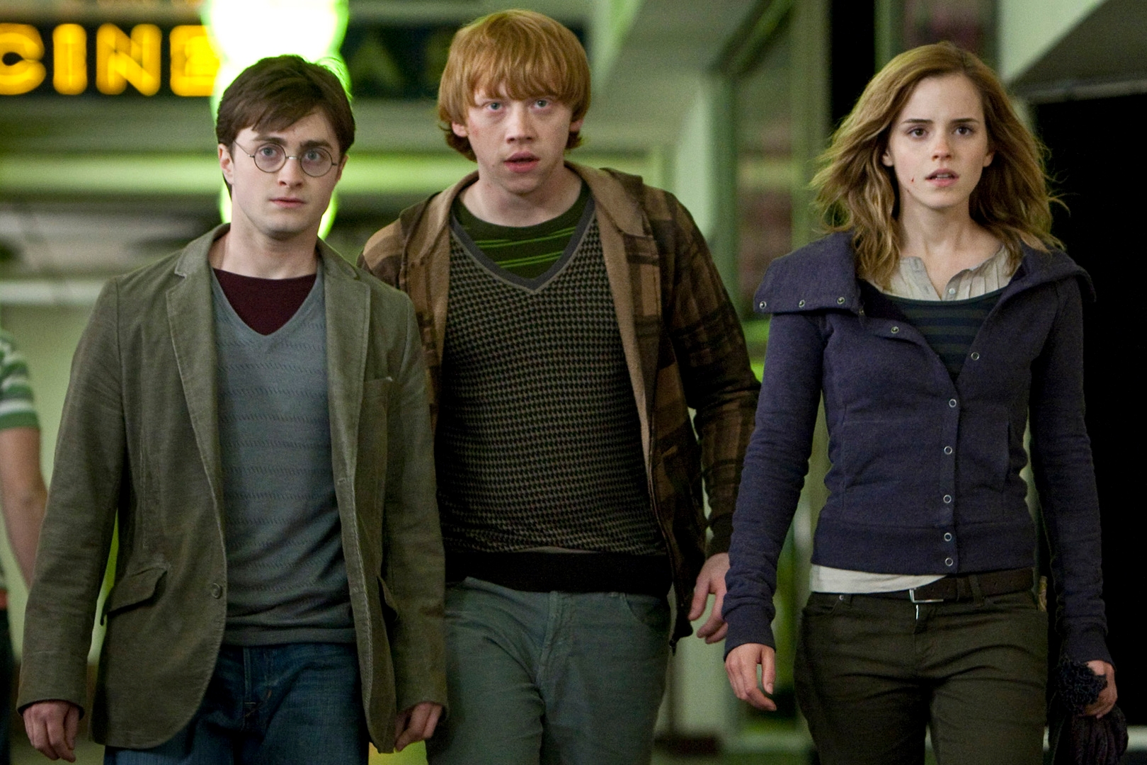 Harry Potter - Hermione, Rony e Harry no jogo de xadrez