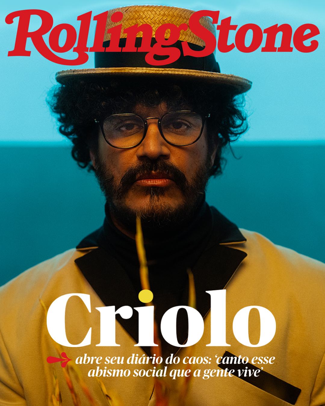 Criolo é capa digital da Rolling Stone Brasil / Foto: Helder Fruteira (@afilmbyme_) Direção de arte da foto: Alma Negrot (@almanegrot) Design de capa: Felipe Fiuza (@felipepontofiuza)Felipe Fiuza