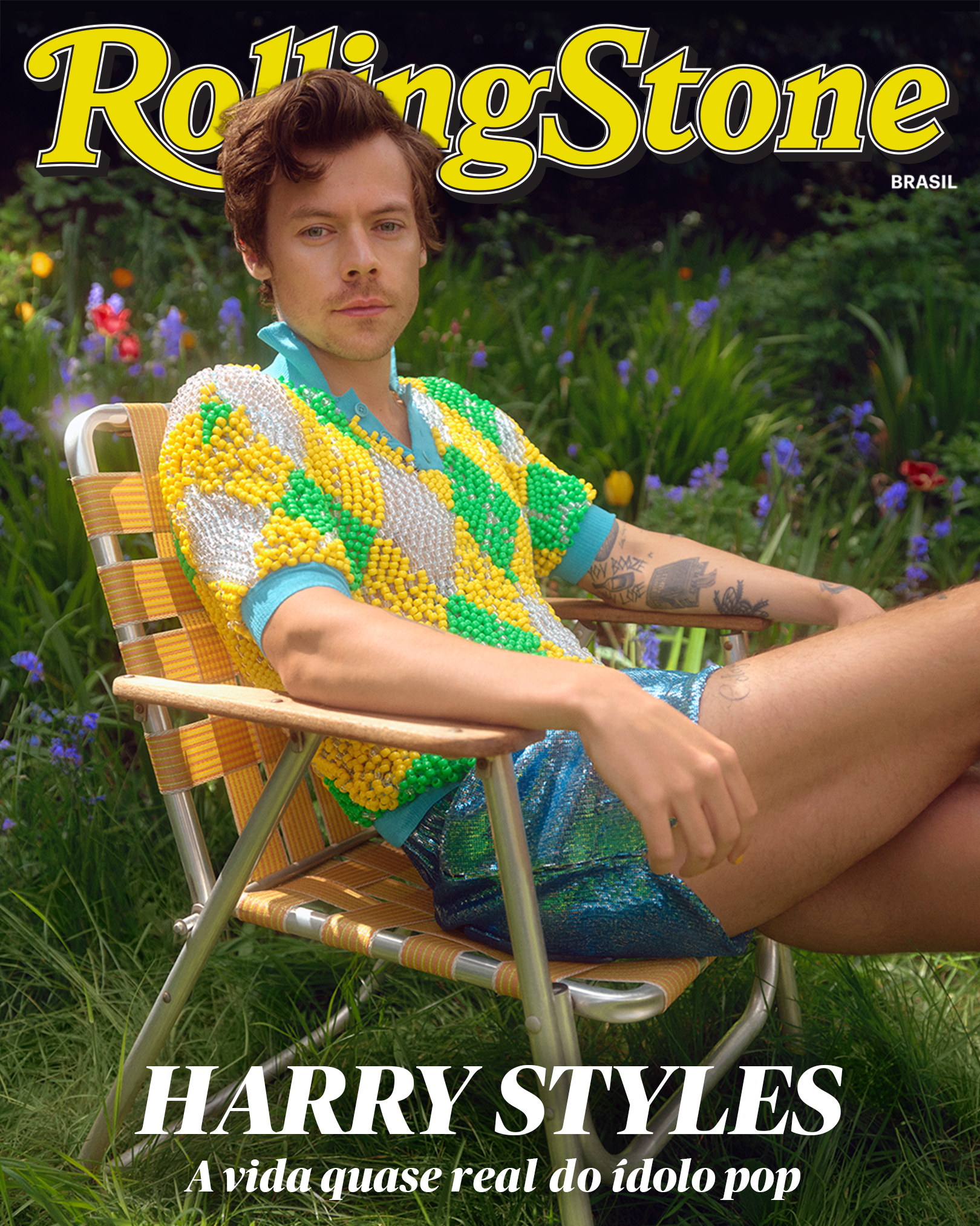 Harry Styles para a capa da Rolling Stone global