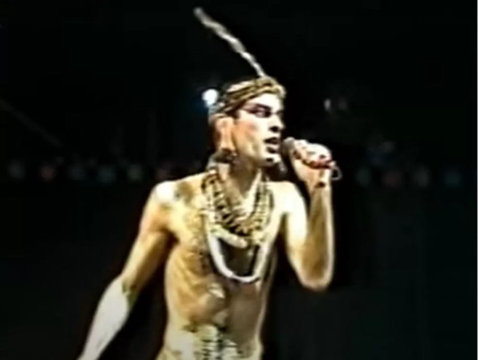 Ney Matogrosso no Rock in Rio 1985 (Reprodução/YouTube)